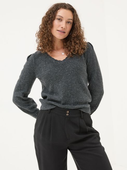 Charcoal grey sweater women's hotsell