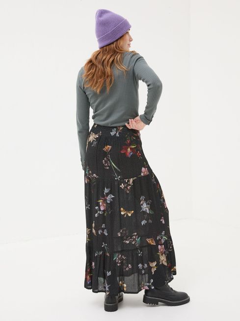 Black Anika Moonlit Skirt FatFace