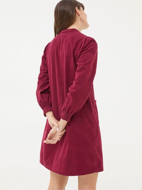 Fran Red Check Cord Dress FatFace
