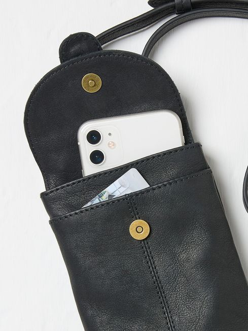 Clara Black Phone Bag FatFace