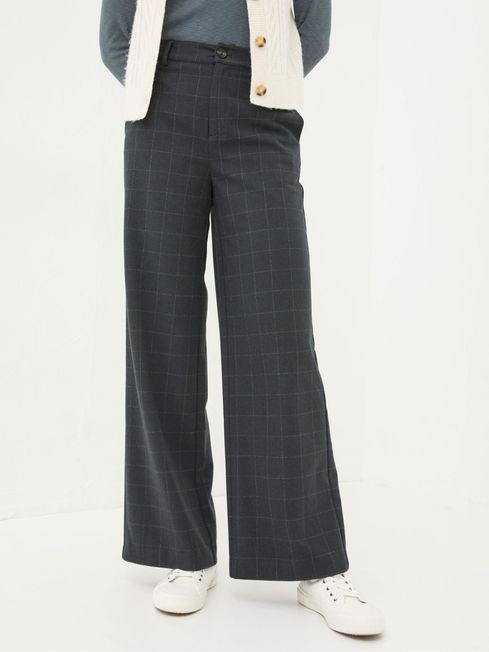 Presley Grey Herringbone Trousers FatFace