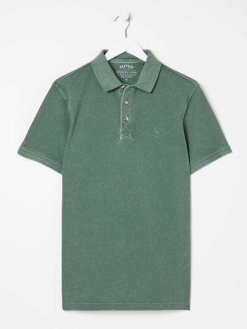 Green Pique Polo Shirt FatFace