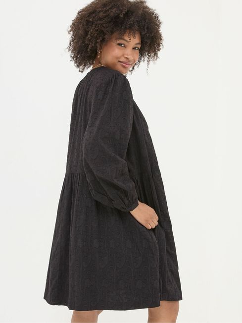 Anona Black Swing Dress