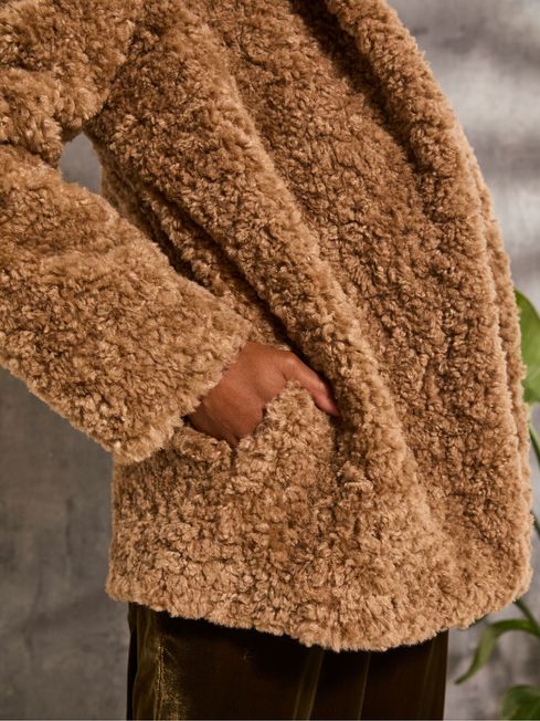 Fat face camel wool coat best sale