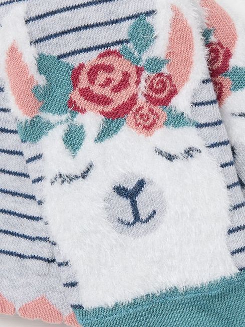 Buy Grey Llama Women s Toe Socks 1 Pack size 4 7 from the FatFace online shop