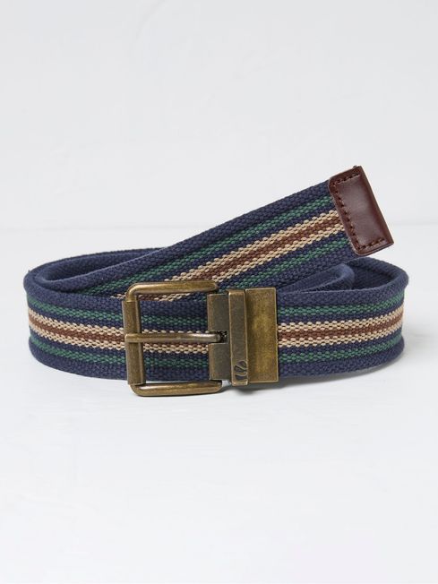 Blue Reversible Webbing Belt