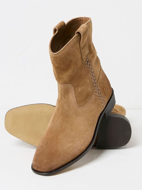 Buy Adelaide Brown Western Boots from the FatFace online shop