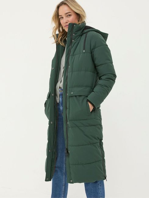 Long green puffer jacket new arrivals