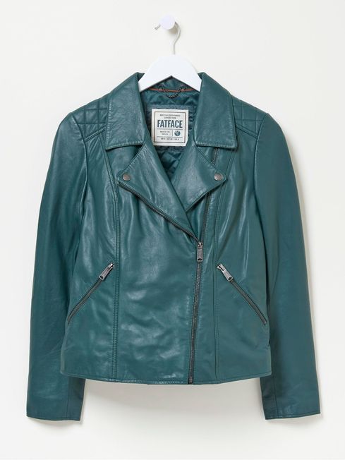 Fat face leather jacket sales