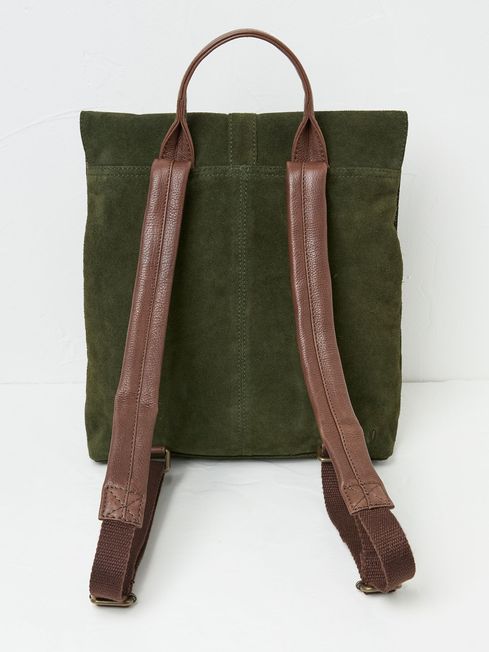 Pink suede backpack store