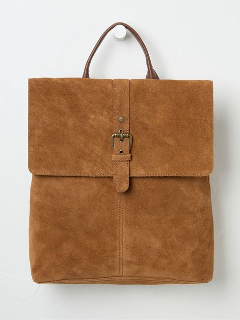 Rue Brown Suede Rucksack FatFace
