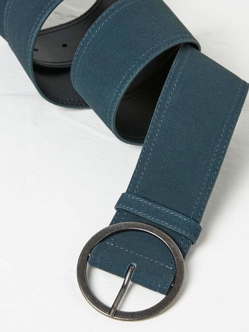 Wide blue belt new arrivals