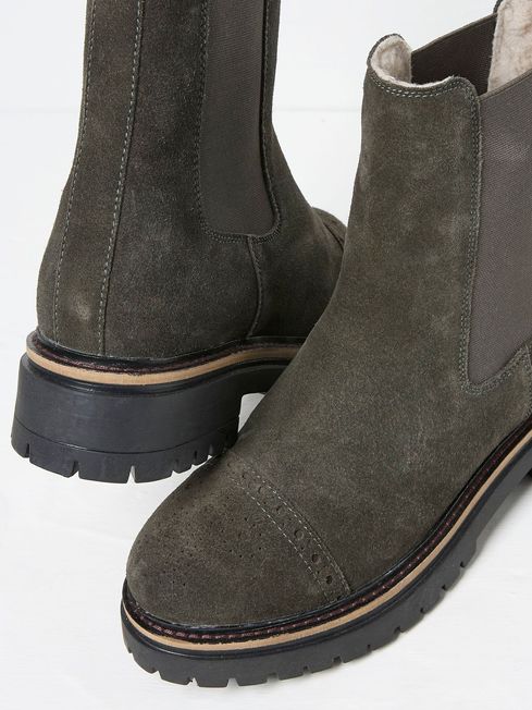 Fatface grey boots discount