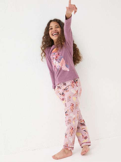Owl christmas pajamas top