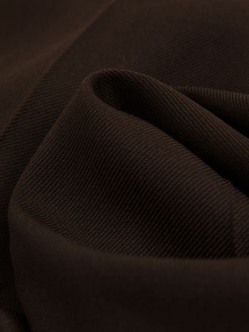 Atelier Virgin Wool-Blend Suit Trousers in Chocolate