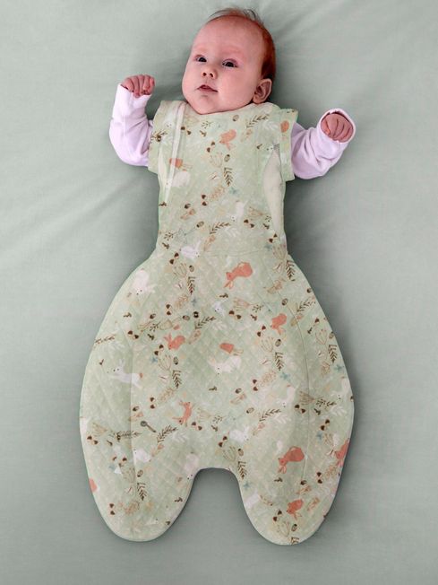 Purflo Swaddle to Sleep Storybook Sage JoJo Maman Bebe