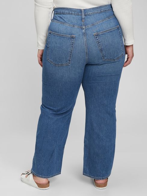 High Waisted Organic Cotton '90s Loose Fit Jeans | Gap
