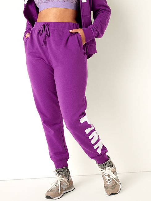 Couture Fuchsia Sans Logo Fleece Lounge Jogger Victoria s Secret