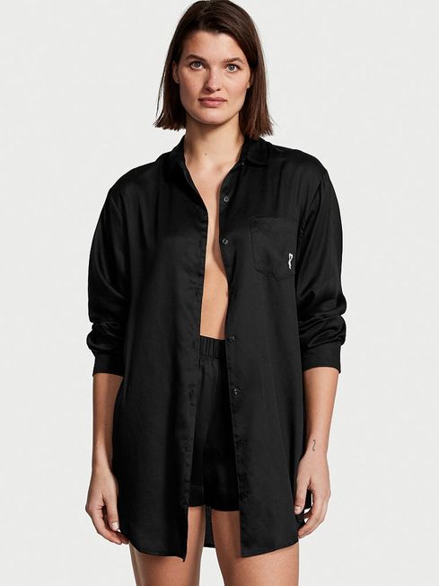 Buy Black Boyfriend Shirt Dress from the Victoria s Secret UK online shop