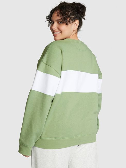 Green fleece sweatshirt hotsell