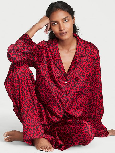Victoria secret pajamas satin sale