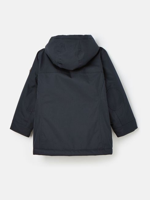 Kids Ultimate Navy Blue Waterproof Coat with Quilted Lining Joules
