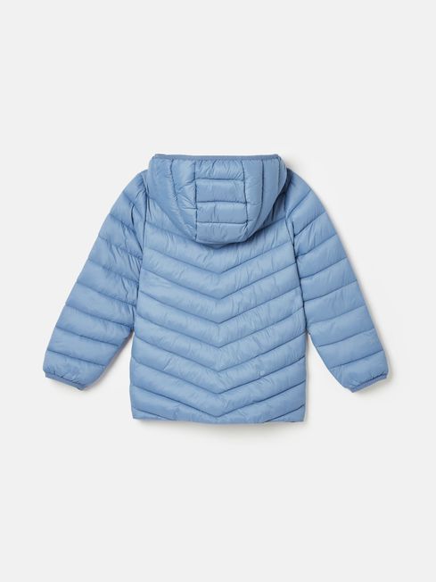 Girls Kinnaird Blue Showerproof Padded Coat Joules
