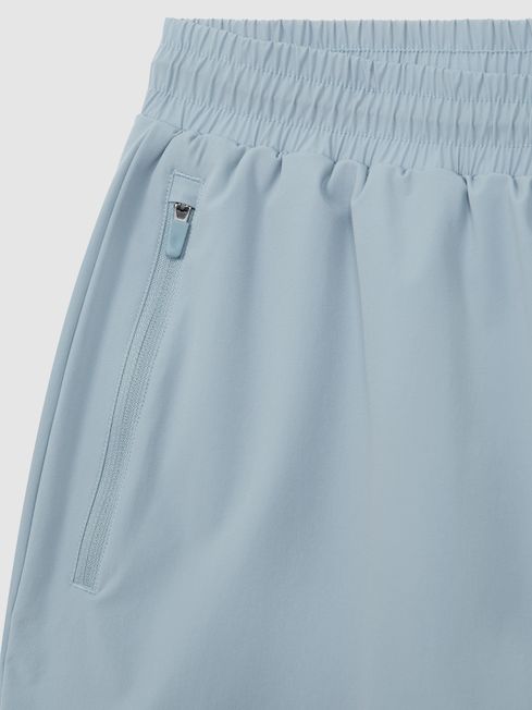 Castore Water Repellent 2-in-1 Shorts in Blue Silver