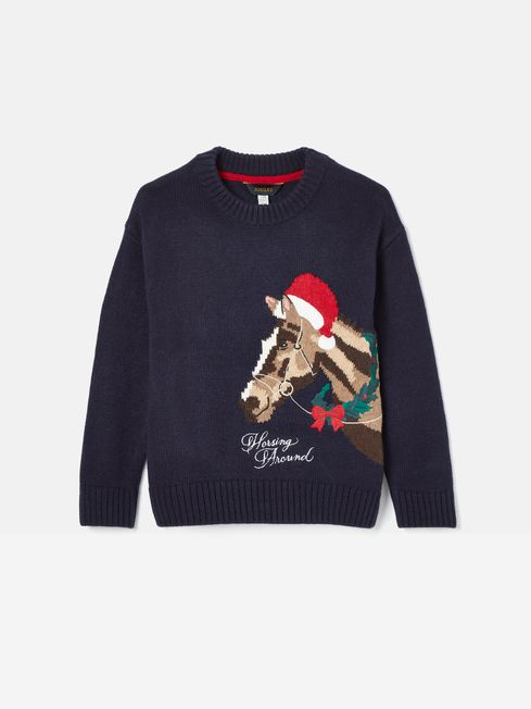 Navy girls jumper store