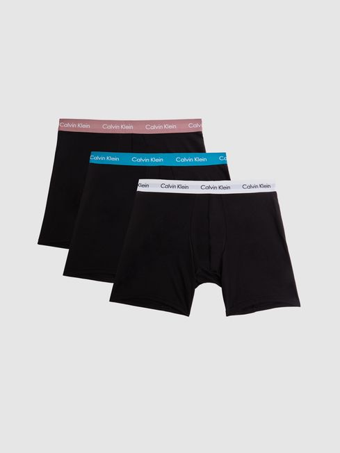 Calvin Klein Black Multi Underwear Boxer Briefs 3 Pack