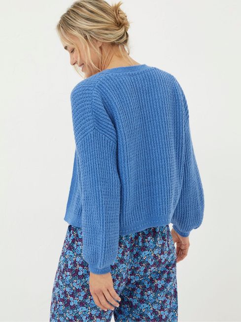 Fat face blue cardigan outlet