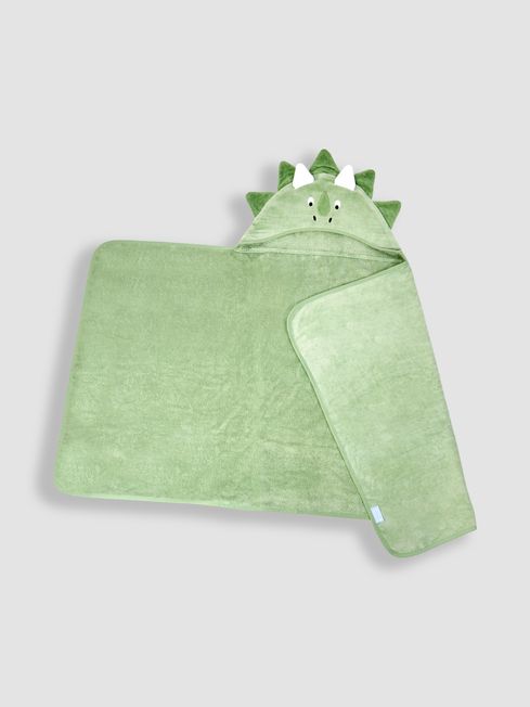 Green Dino Large Hooded Towel JoJo Maman Bebe
