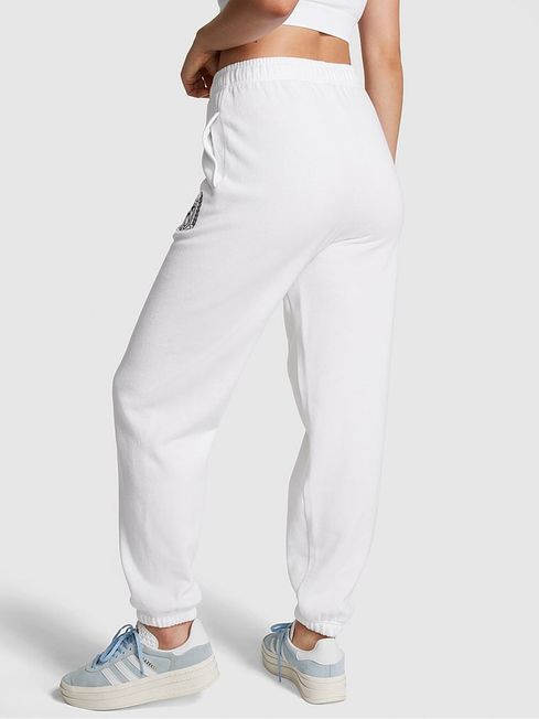 Optic White Fleece Joggers Victoria s Secret