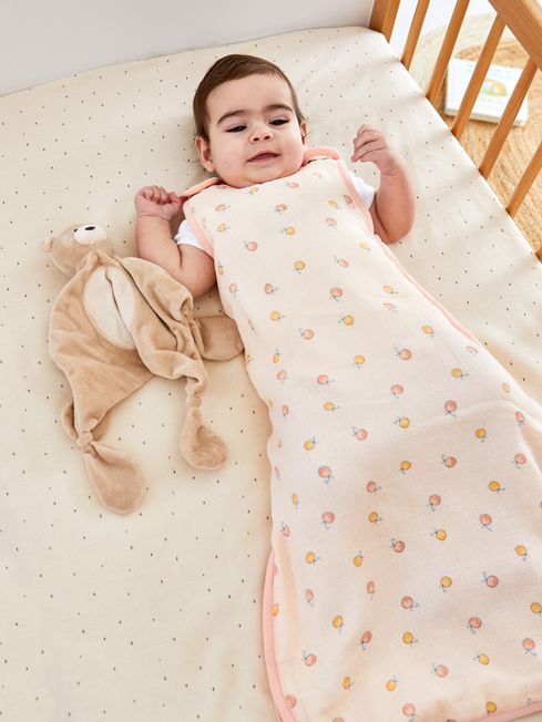 Apples Oranges 1 Tog Baby Muslin Sleeping Bag JoJo Maman Bebe