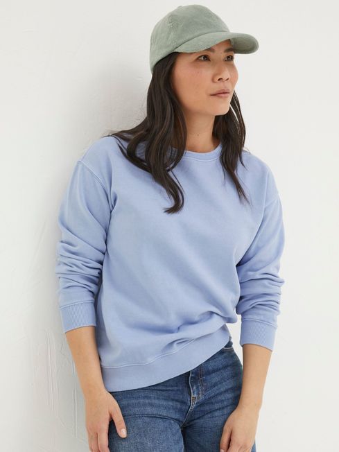 Georgia Blue Crew Sweatshirt FatFace