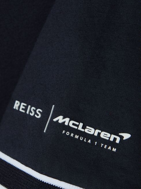 McLaren F1 Mercerised Cotton Polo Shirt in Navy