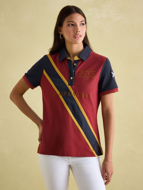Official Blair Burgundy Red Polo Shirt Joules
