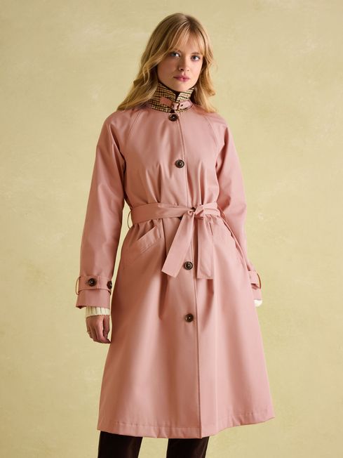 Long pink trench coat new arrivals