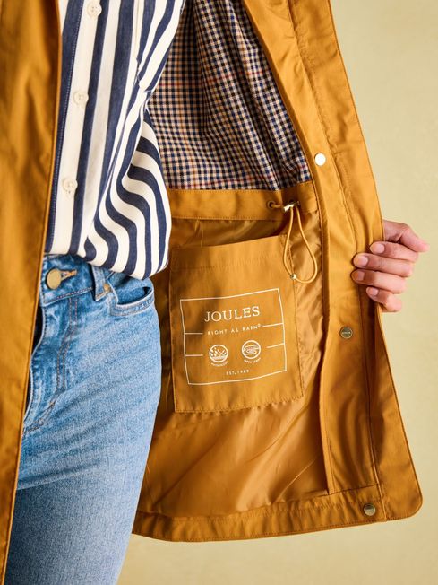Portwell Dark Yellow Waterproof Raincoat With Hood Joules