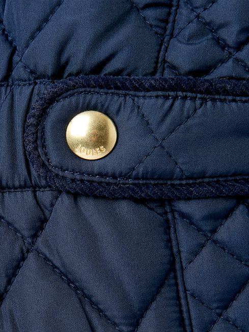 Joules navy quilted on sale jacket