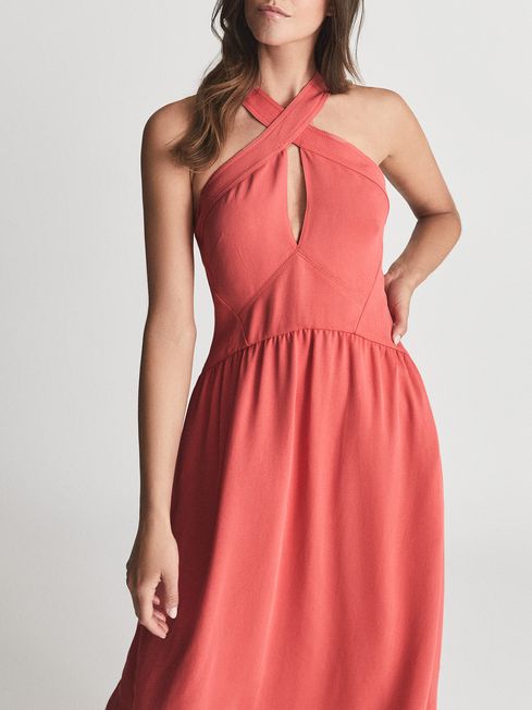 Reiss cheap coral dress