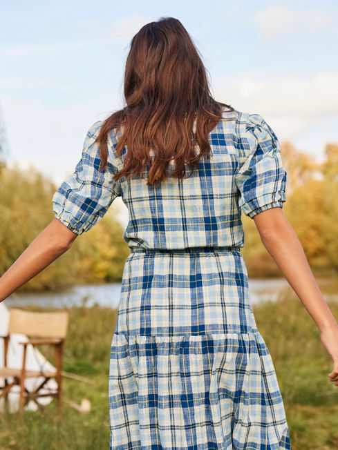 Joules gingham hot sale dress
