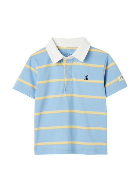 Buy Joules Ozzy Jersey Woven Collar Polo Shirt from the Joules online shop