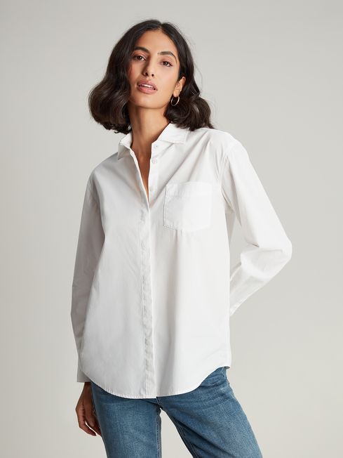 Buy Joules Cream Amilla Dropped Shoulder Shirt from the Joules
