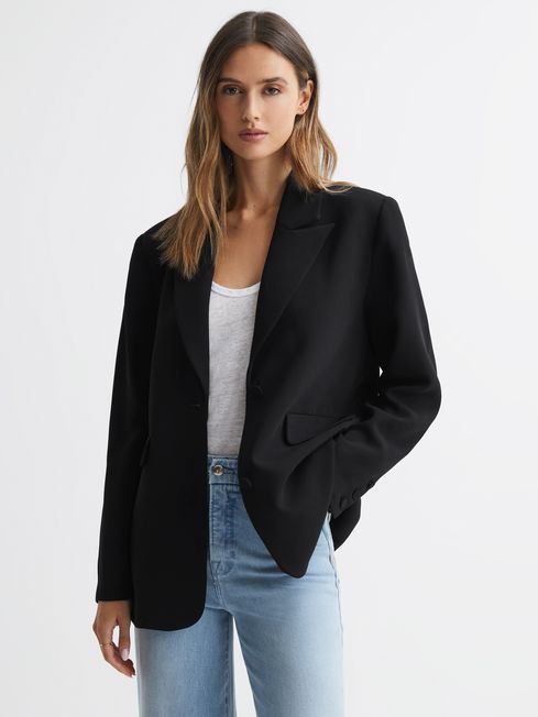 Good American Single Breasted Blazer in Black