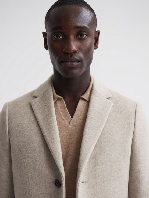 Reiss gable wool best sale epsom coat camel