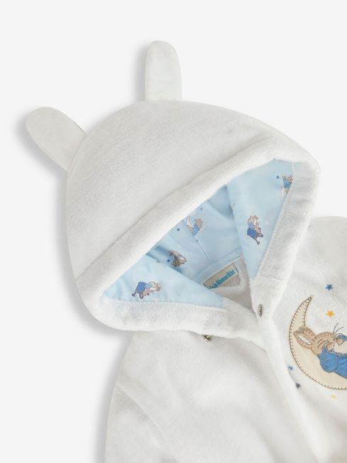 Buy White Peter Rabbit Personalised Peter Rabbit Cotton Dressing Gown from the JoJo Maman Bebe UK online shop