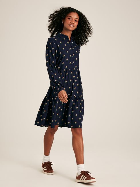Joules navy spot dress hot sale