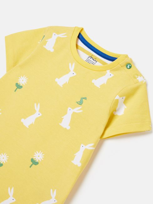 Joules Yellow Baby Romper