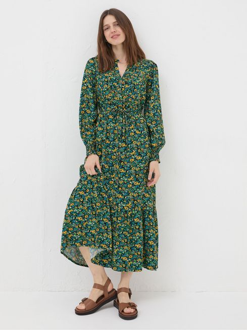 Green Spring Floral Maxi Dress FatFace